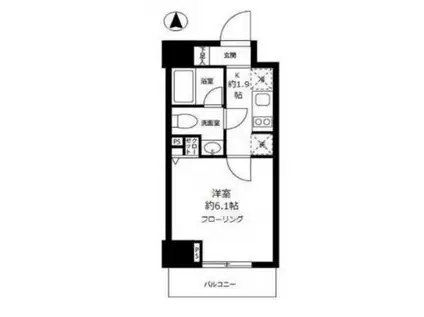 グロースメゾン亀戸(1K/10階)の間取り写真