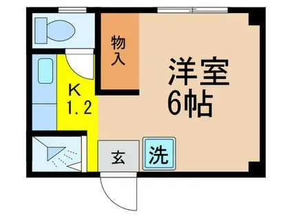 フラワーセンター管理棟(1K/2階)の間取り写真
