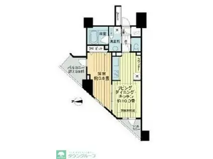 ライオンズプラザ西台駅前(1LDK/4階)の間取り写真