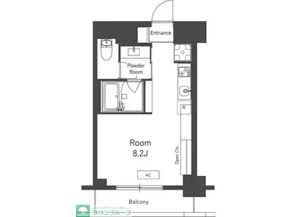 BELLEVIAGE SHINJUKU(1K/5階)の間取り写真