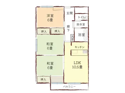 羅館ーらかん-(3LDK/5階)の間取り写真