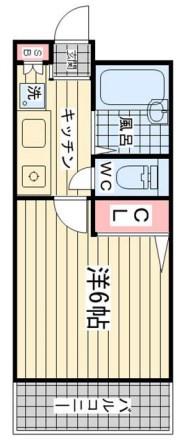 アロンディア六甲(1K/3階)の間取り写真
