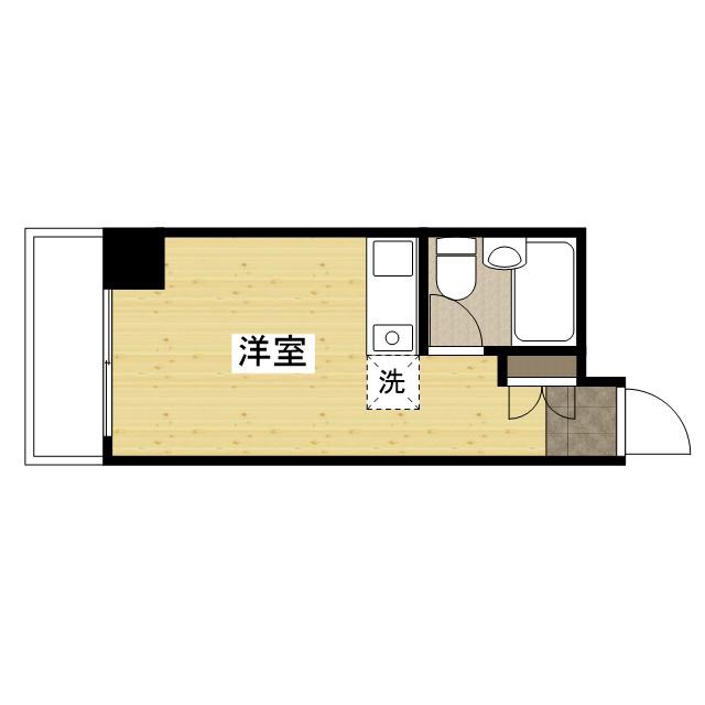 リアライズ福山(ワンルーム/3階)の間取り写真