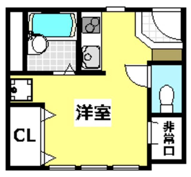 アーバンプラザ(ワンルーム/3階)の間取り写真