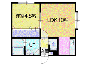 KH-MODE(1LDK/1階)の間取り写真