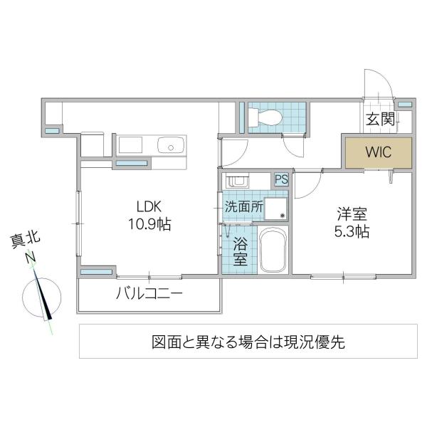 セレウィータ栄町(1LDK/3階)の間取り写真