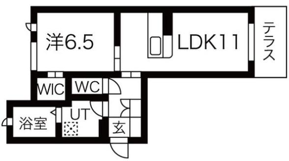 ヴィラージュ山手(1LDK/2階)の間取り写真