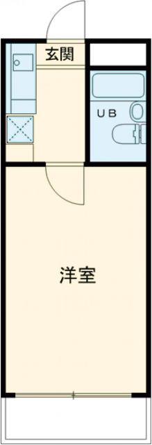 ハイツジュン(1K/3階)の間取り写真