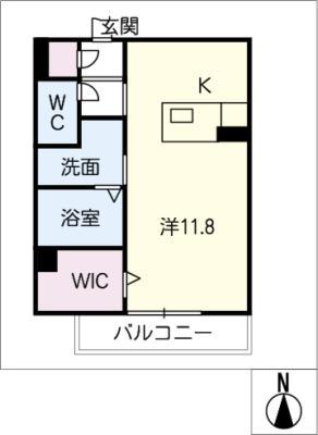 レガーレ ドゥーエ(ワンルーム/2階)の間取り写真