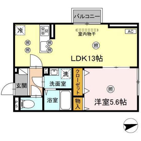 アート・アーリン(1LDK/1階)の間取り写真