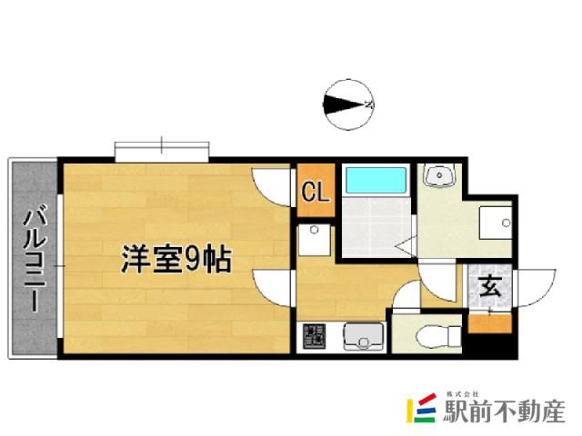 ラティーナ松香台(1K/6階)の間取り写真
