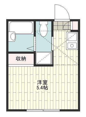 カクタス岡沢(ワンルーム/2階)の間取り写真