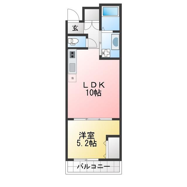 橋本6丁目計画(1LDK/2階)の間取り写真