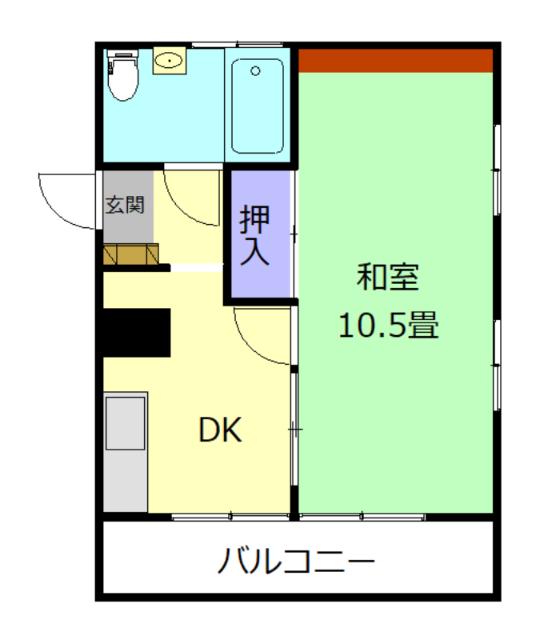 大塚マンション(1DK/1階)の間取り写真