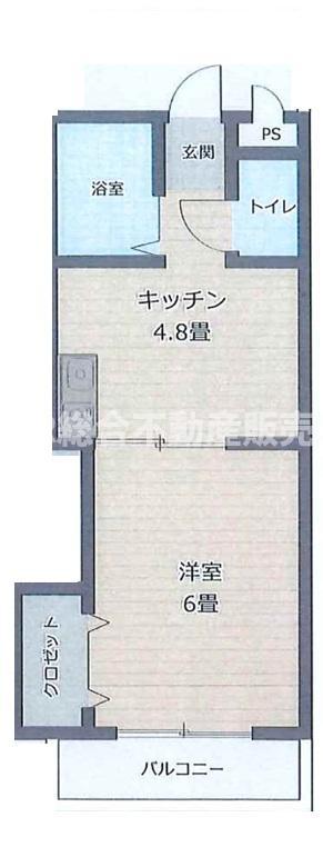 パルエミール(1DK/3階)の間取り写真