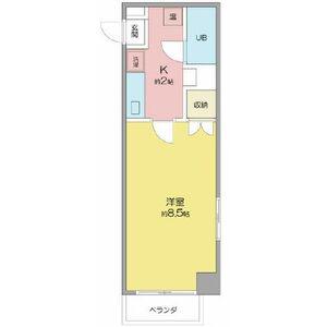フォレスト今池(1K/6階)の間取り写真