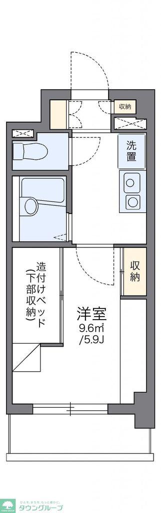 レオパレス宇田川町マンション(1K/3階)の間取り写真