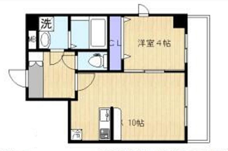 ラヴィエント南千住III(1LDK/2階)の間取り写真