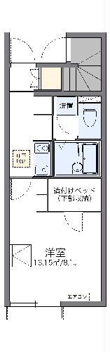 レオネクストVISTAIII(1K/1階)の間取り写真