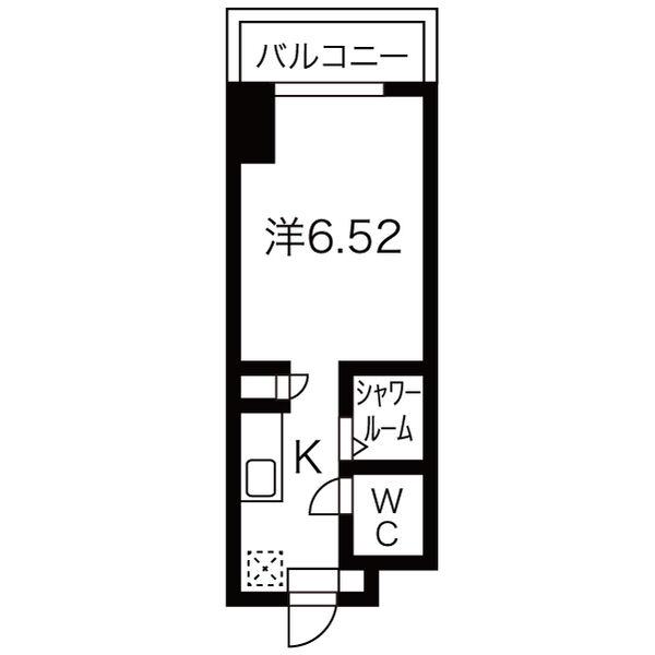 N.S.ZEAL東別院中駒ビル(ワンルーム/5階)の間取り写真