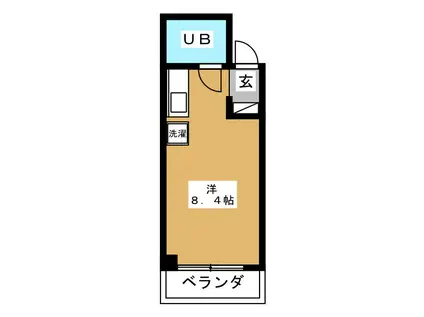 プリマベーラ船橋(ワンルーム/2階)の間取り写真