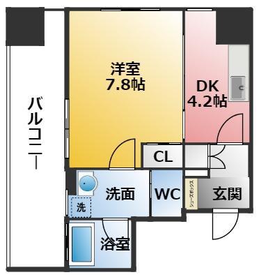 さくらHILLS NAGOYA ウエスト(1LDK/5階)の間取り写真