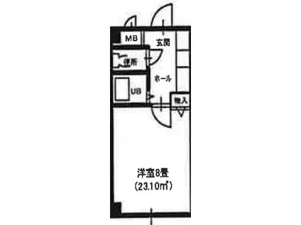 アークYS(ワンルーム/3階)の間取り写真