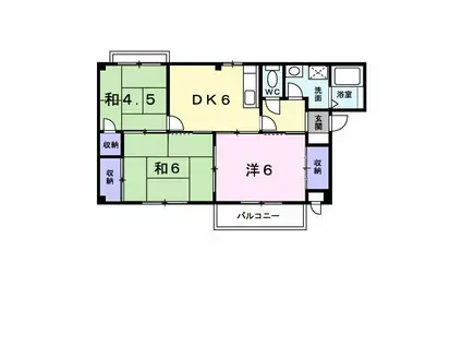 サンヴィレッジ上尾II(3DK/1階)の間取り写真