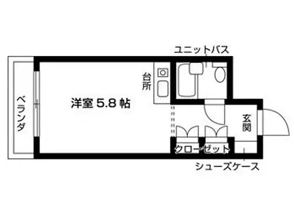 グリーンスクウェアー砧(ワンルーム/5階)の間取り写真