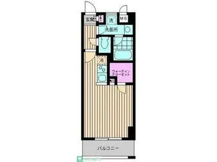 GARDEN SQUARE(1K/3階)の間取り写真