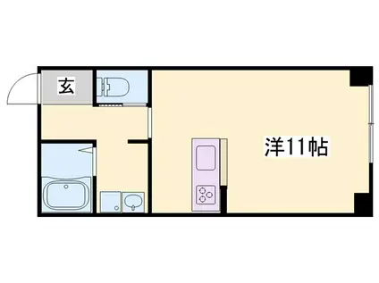 日栄ビル(1K/1階)の間取り写真