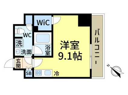 ミライズ新小岩マーロ(ワンルーム/7階)の間取り写真