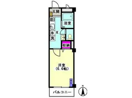 FIORE NOSE(1K/2階)の間取り写真
