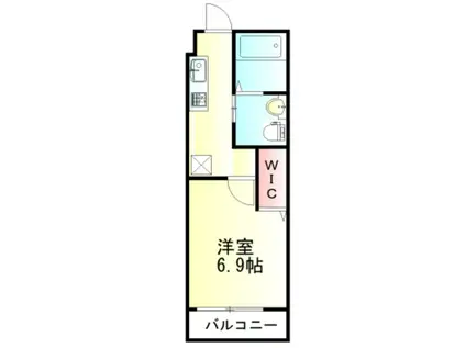 FILLE FLATS SAKADO(1K/2階)の間取り写真