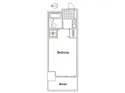 ハイシティ吾妻橋(ワンルーム/4階)の間取り写真