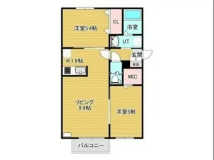 アンコールワット・アンコールトム(2LDK/3階)の間取り写真