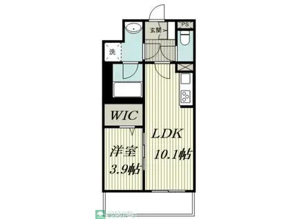 ヴェルナ・コート(1LDK/2階)の間取り写真