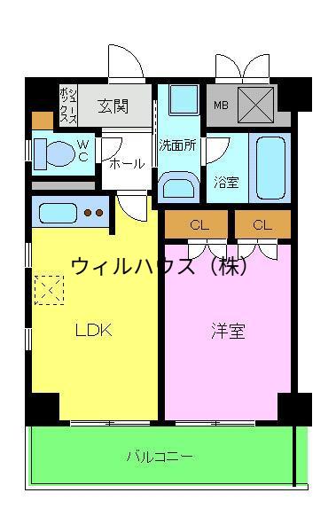 TSカーサSECONDO(1LDK/3階)の間取り写真