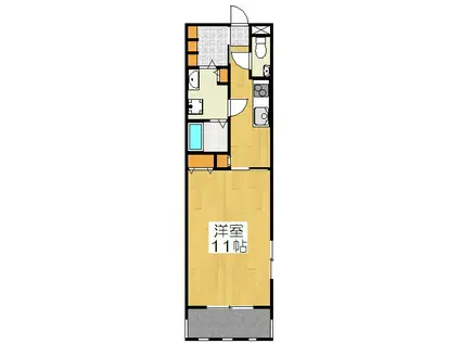 GROND CHORIOT LAIR(1K/2階)の間取り写真