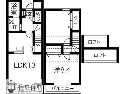 ヴィラマイオ(2LDK/1階)の間取り写真
