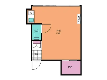 アーバンビュー本町(ワンルーム/4階)の間取り写真