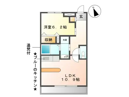 グランシエル(1LDK/1階)の間取り写真