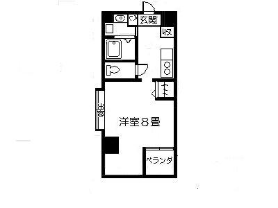 SHATORHZE(1K/6階)の間取り写真