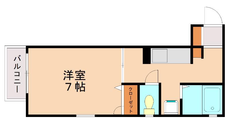 レーベンちどり(1K/1階)の間取り写真