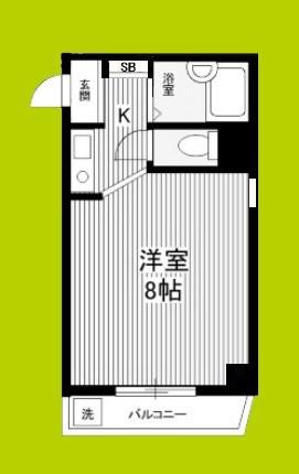 プレジデント瑞光(1K/7階)の間取り写真