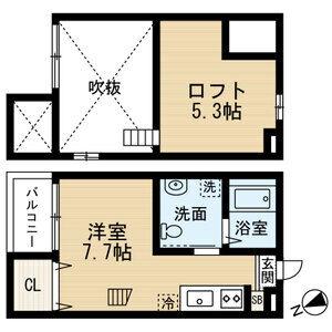 AMOLIR(ワンルーム/1階)の間取り写真