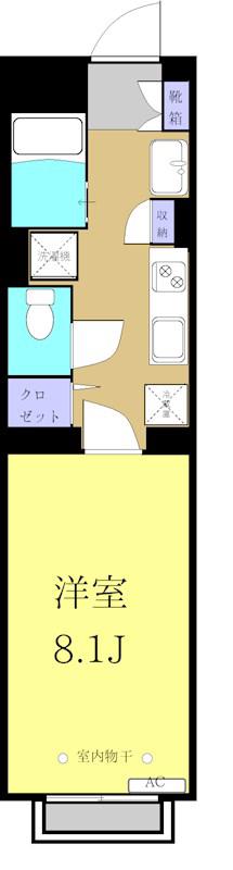 IRMS(1K/5階)の間取り写真
