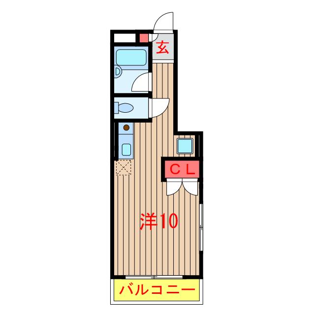 アフェット津田沼(ワンルーム/3階)の間取り写真