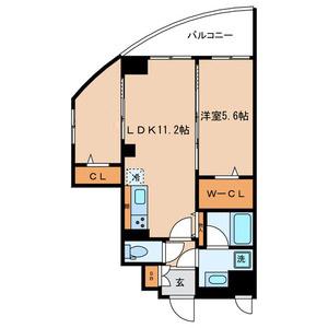 ヴァンテ四つ木(2LDK/2階)の間取り写真