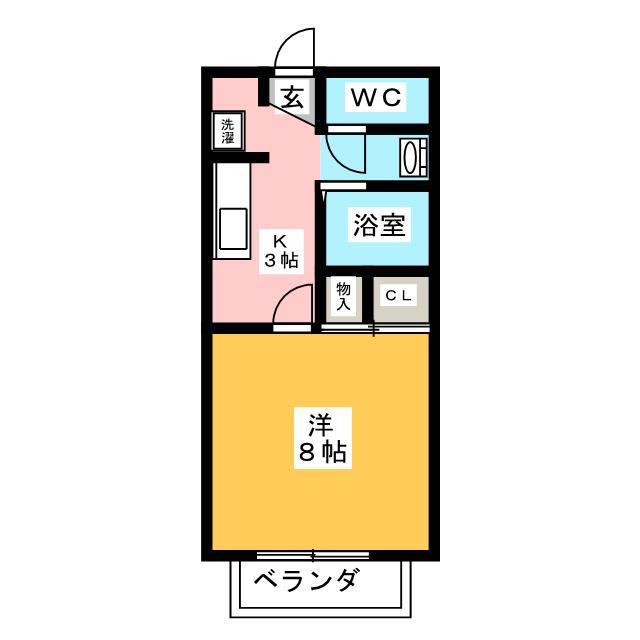 AP1ST(1K/1階)の間取り写真